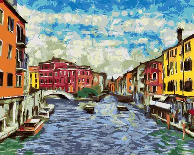 Produktbild von Zuty - Malen nach Zahlen - VENEDIG NACH VAN GOGH, 40x50 cm, mit Keilrahmen (bereits gespannt)