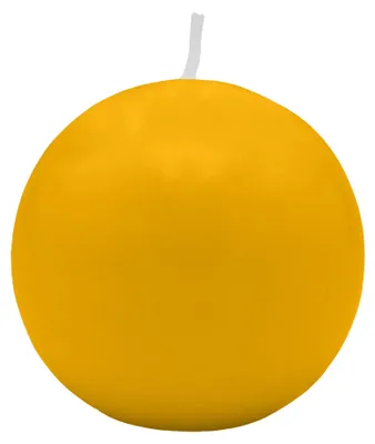 Produktbild von Kugelkerzen Goldgelb Ø 50 mm, 16 Stück