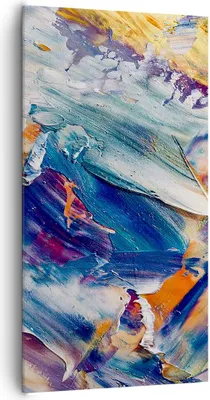 Produktbild von Bild auf Leinwand - Leinwandbild - Einteilig - Die Farben Farbe Abstraktion - 65x120cm - Wand Bild - Wanddeko - Wandbilder - Leinwanddruck - Bilder - Wanddekoration - Leinwand bilder - PA65x120-5113