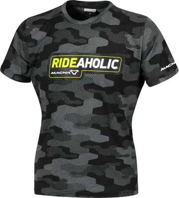 Image de T-shirt Macna Dazzle Rideaholic, noir/camouflage, 3XL