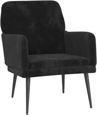 Produktbild von Schwarzer Sessel aus Samt, 62 x 79 x 79 cm