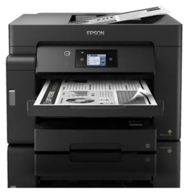 Produktbild von Epson EcoTank ET-M16600 - Multifunktionsdrucker - s/w - Tintenstrahl - A3 plus (329 x 483 mm) (Original) - A3 (Medien) - bis zu 25 Seiten/Min. (Drucken) - 550 Blatt - USB, LAN, USB-Host, Wi-Fi
