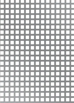 Produktbild von Alberts Lochblech | Lochung: Quadratisch | Aluminium, silberfarbig eloxiert | 250 x 500 x 0,8 mm