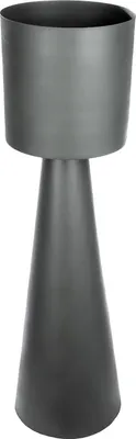 Obrázek produktu pro Gilde cachepot XXL, pohár, "Martinique", kov, šedá,Polyuretan1, v. 74 cm, hl. 26 cm 53208