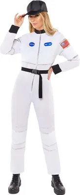 Produktbild von Astronautin Overall Damenkostüm weiß
