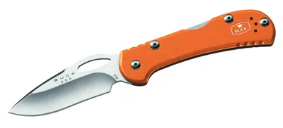 Productafbeelding van Buck Einhandmesser Mini SpitFire, oranje, staal 420HC, vergrendeling aan de achterkant, aluminium handgreep, roestvrijstalen clip