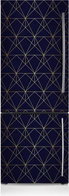 Produktbild von Kühlschrankfolie Aufkleber Kühlschrankmagnete Dekoration Kühlschrankfolie 70x190 cm - Dreiecke-Muster