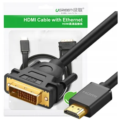 Immagine prodotto di Ugreen Cavo Hdmi - Dvi 4K 60Hz 30Awg 1M Nero (30116)
