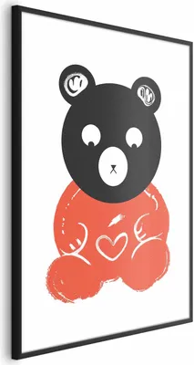 Produktbild von Posterpapier Poster - Thoughtful Bear 21x30 cm Für Kinder e-A-0115-ao-a
