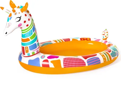Image de Bestway® Pataugeoire Groovy Giraffe 266 x 157 x 127 cm, ronde