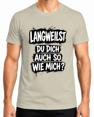 Immagine prodotto di Ti annoi anche tu come me? T-shirt da uomo con scritta divertente e sarcastica, motivo: natura, taglia XL