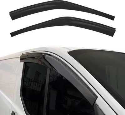 Image de Déflecteurs De Vent Pluie D'air pour Ford Transit 2014-2017 2pcs Acrylique Noir