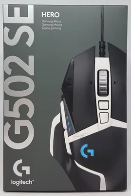 Obrázok produktu pre Logitech G G502 Se Hero, Pravoruké, Optický, USB Typ-A, 25600 DPI, 1 ms, Čierna, Biela