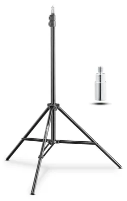 Produktbild von Lichtstativ Lampenstativ Studiostativ - 208 cm - Aluminium - Tragkraft 3,5 kg - Mit Tragetasche
