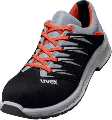 Produktbild von uvex 2 trend Halbschuhe S1 schwarz, rot, grau Weite 11 Gr. 45