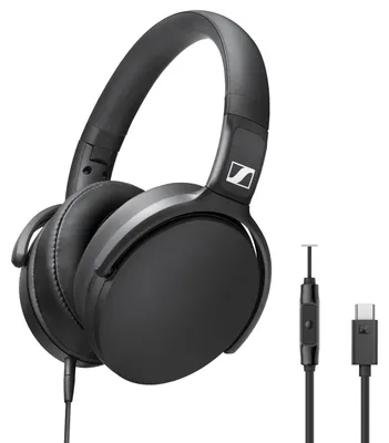 Immagine prodotto di Cuffie over-ear Sennheiser HD 400U con telecomando integrato – Colore: nero