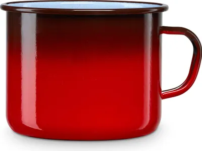 Produktbild von Briebe Ignea Kochtopf Milchtopf Griff Kasserolle Stahl Emailliert 14cm 1,8L Induktion Vintage Rot