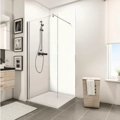 Produktbild von Duschrückwand SCHULTE DecoDesign Unifarbe weiß 210 x 90 cm D1900921 651