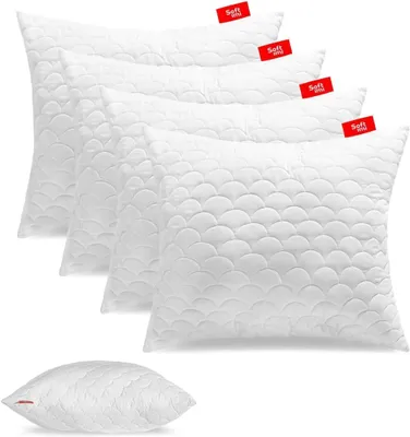 Produktbild von SOFTIMI | Antiallergisches Kissen 4er Set 60x80 cm | Hochwertiger Komfort für besseren Schlaf