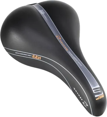 Productafbeelding van Fietszadel - Zadel Heren - Comfortabel Fietsen - E Gel Vulling - 28 x 19 cm - Zwart
