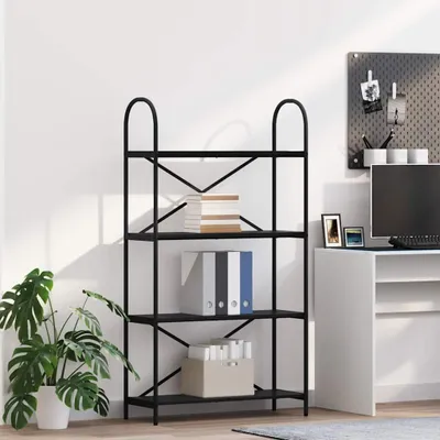 Image de Maison Exclusive - Étagère de bibliothèque, 4 niveaux, 80 x 30 x 146 cm, en panneaux de particules
