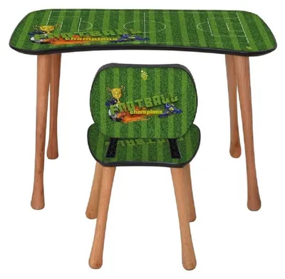 Immagine prodotto di HOME ELEMENTS & POPCORN Scrivania e sedia per bambini, Calcio
