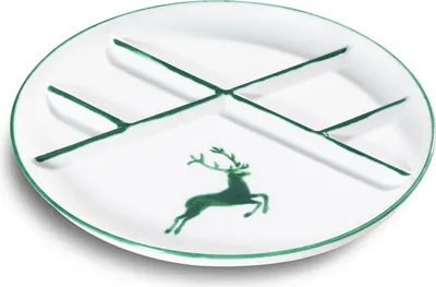 Obrázek produktu pro Gmundner Ceramics Zelený jelen, talíř na fondue