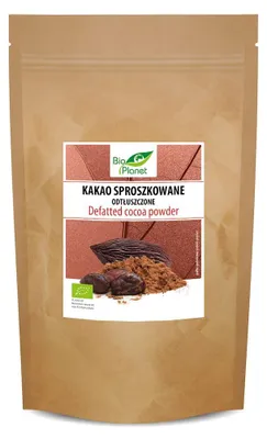 KAKAO SPROSZKOWANE ODTŁUSZCZONE BIO 200 g - BIO PLANET