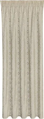 Zdjęcie produktu dla Zasłona Nela 140X270 cm jasnobeżowa bawełniana na taśmie marszczącej