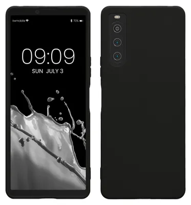 Produktbild von kwmobile Handyhülle für Sony Xperia 10 V Hülle - TPU Case - Kabelloses Laden - Schutzhülle Cover in Schwarz