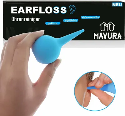 Produktbild von EARFLOSS prémiový čistič uší ušná sprcha ušná striekačka odstraňovač ušného mazu