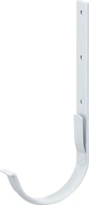 Produktbild von INEFA Dachrinnenhalter halbrund, Stahl NW150 / 150mm, Weiß Rinnenhalter, Dachrinnenzubehör, einfache Steckmontage, Germany
