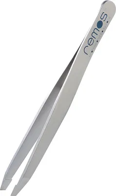 Produktbild von Augenbrauenpinzette schräg Edelstahl 9 cm satin