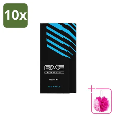 Productafbeelding van 10 x Axe Aftershave Ice Chill - Koelende munt - 100 ml - Voordeelverpakking - 10 stuks