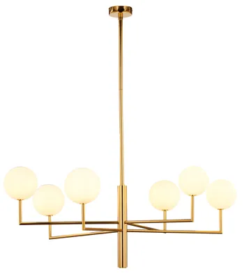 Immagine prodotto di Lampadario FEME bianco e oro 6xG9x15W in metallo, dimensioni: 110x104x104 cm, IP20 Jupiter