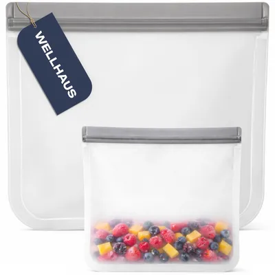 Produktbild von WELLHAUS Silikon Lebensmittelbeutel Größe L