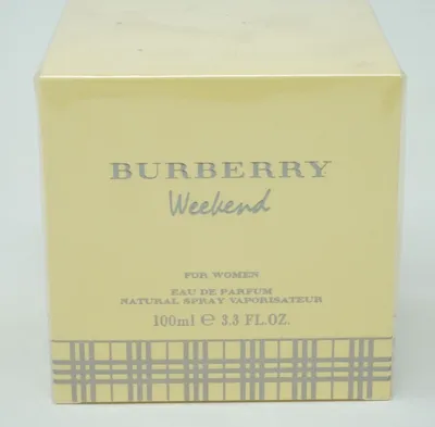 A product box for Burberry Weekend Eau de Parfum for women.