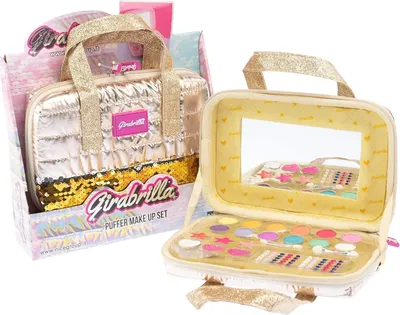 Immagine prodotto di Borsa per il trucco con accessori, color oro