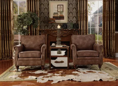 Produktbild von Design Classic Chesterfield Sessel Braun Leder Einsitzer Echtleder Sessel Sofa
