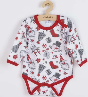 Produktbild von Baby Langarm-Body New Baby Weihnachten, Gr. 68 (4-6m)