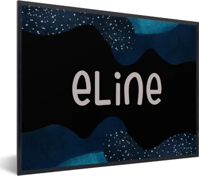 Produktbild von MuchoWow® Gerahmtes Poster Eline - Pastell - Mädchen 80x60 cm - Poster mit Schwarzem Bilderrahmen Wandposter Rahmen Foto Bilder - Schwarzem - Mit Gestell