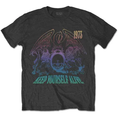 Obrázok produktu pre Queen Keep Yourself Alive Charcoal Grey XL Tričko