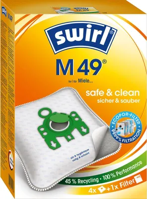 Produktbild von Swirl Staubsaugerbeutel M49 / M 49 EcoPor für Miele Staubsauger Typ: G