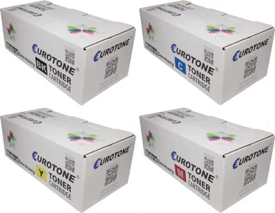 Produktbild von 4x Eurotone Toner Alternative für Kyocera TK-5230K TK5230 2R90NL0 Black Schwarz / TK-5230C 2R9CNL0 Blau Cyan / TK-5230M 2R9BNL0 Rot Magenta / TK-5230Y 2R9ANL0 Gelb Yellow