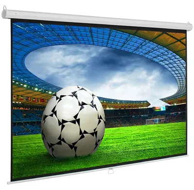 Produktbild von 4:3 SlenderLine Base Heimkino Beamer Rolloleinwand 180 x 138 (174x130)cm / Gehäuselänge 187 cm / FULL HD / 3D / 4K / HDTV / manuelle Leinwand