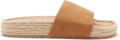 Produktbild von Roxy SLIPPY ESPADRILLE Damen Sandalen aus veganem Leder, TAN, Größe 40