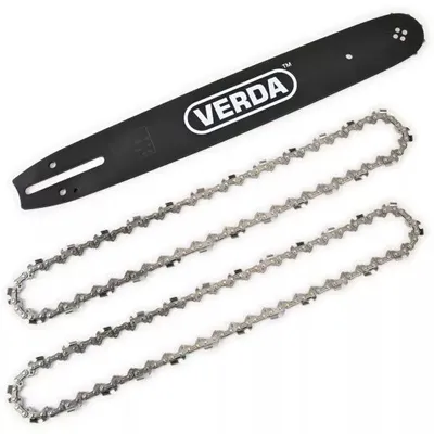 Produktbild von Verda Schwert für Kettensäge Partner + 2x Stück Sägekette 35cm Kette 3/8" 1,3mm, Hochwertiges Führungsschwert & langlebige Ketten für präzises Sägen