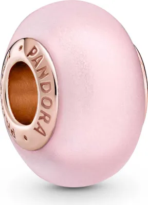 Produktbild von PANDORA ROSE Mattes rosafarbener Murano-Glas Charm