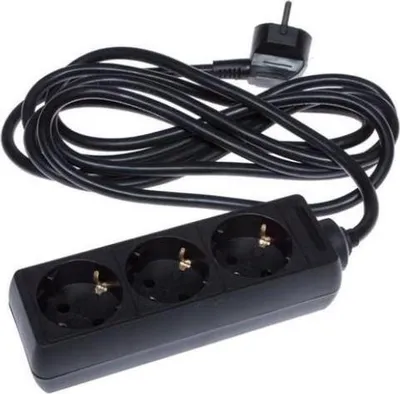 Immagine prodotto di Okko Ext Cord Kf-Gs-03-A  3X1.5 3M 3P Black