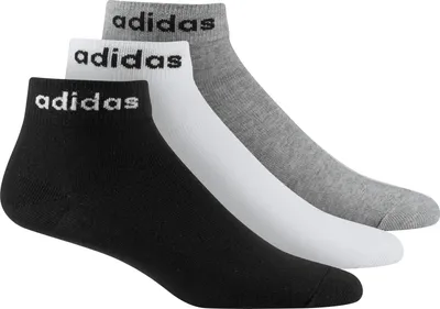 Produktbild von 3er Pack adidas Non-Cushioned Ankle Socken Uni black/white/medium grey heather 37-39